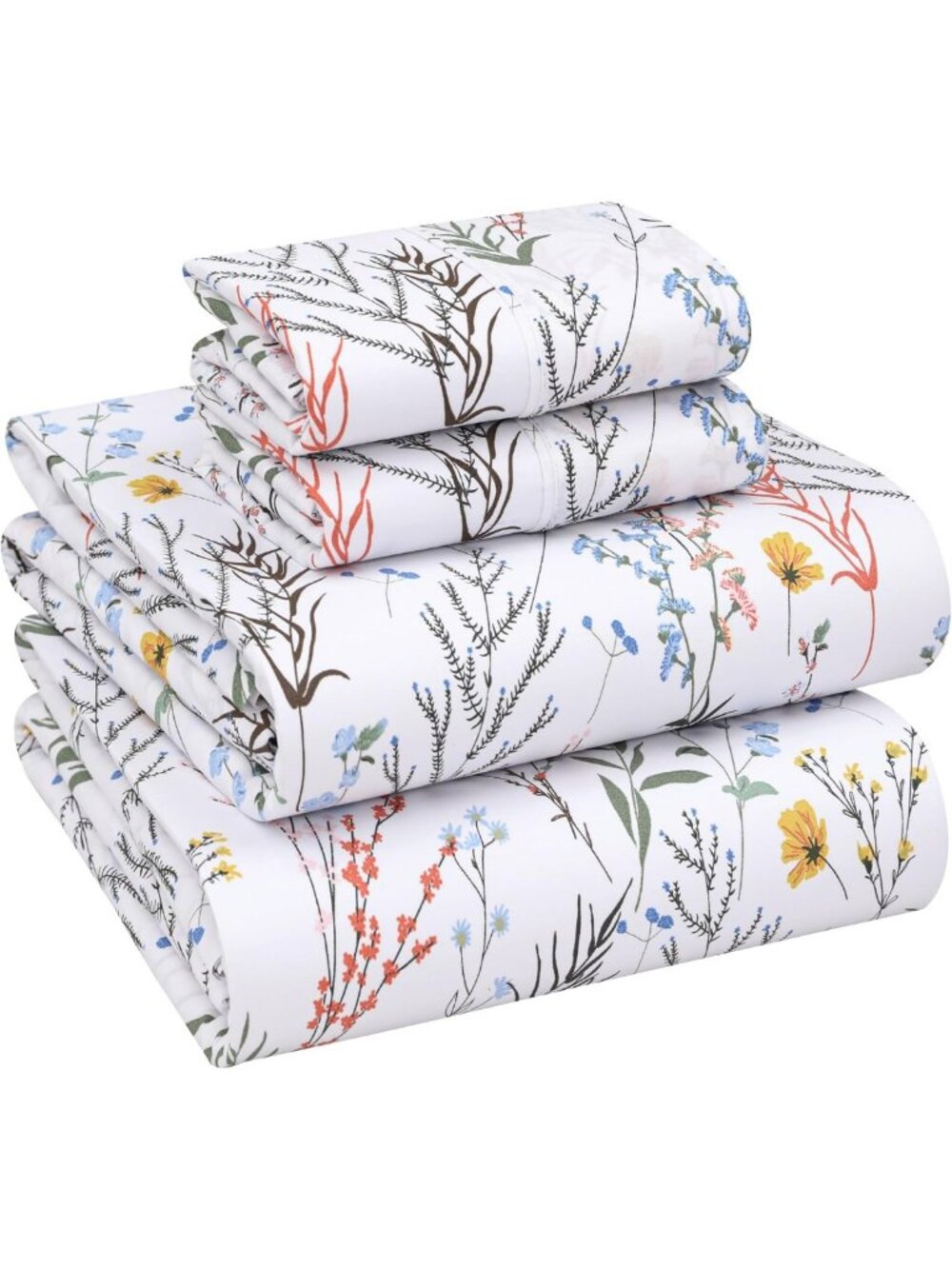 100% Cotton Full Percale Bedding Set - Soft, Breathable, Luxurious Sheets